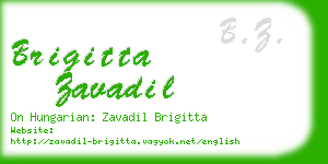 brigitta zavadil business card